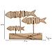 Scultura Pesce 11 - Marrone - Legno - 37x10x24 Cm - Foto miniatura 7