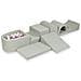 Grootste Foam Speelset Met Microzwembad Lichtgrijs Met Ballen 100 Stuks (parel, Zilver, Lichtroze) - Foto miniatura 1