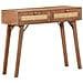 Tavolo Consolle 100x35x76 Cm In Legno Massello Di Mango - Foto miniatura 2