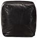 Lusso Casadino -  Pouf Nero 40x40x40 Cm In Vera Pelle Di Capra - Foto miniatura 1