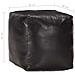 Lusso Casadino -  Pouf Nero 40x40x40 Cm In Vera Pelle Di Capra - Foto miniatura 4