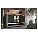 Cassettiera PORTO 2D 150x38x77 rovere /nero - Foto miniatura 2
