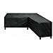 Copertura Per Mobili Da Giardino A Forma Di V 270x270x90cm - Oxford Nero - Foto miniatura 1