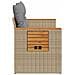 Divano da Giardino con Cuscini a 2 Posti Beige in Polyrattan - Foto miniatura 6