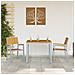 Sedie da Giardino 2 pz Impilabili Grigio Legno Massello Acacia e Metallo - Foto miniatura 3