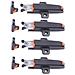 4 Pezzi Push To Open Chiusura Per Armadietti - Autobloccante Black - Foto miniatura 1