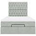 Struttura Letto Pouf con Materassi 120x190 cm Velluto - Foto miniatura 8