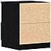 Comò da letto 2 pezzi Nero e Rovere 40x40x50 cm in legno ingegnerizzato - Foto miniatura 7