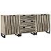 Set di mobili per il bagno 3 pcs Bianco 180 x 33 x 75 cm - Foto miniatura 1