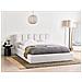 Letto Contenitore Tessuto Baston 160 X 200 Cm Bianco Sporco - Foto miniatura 1