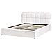 Letto Contenitore Tessuto Baston 160 X 200 Cm Bianco Sporco - Foto miniatura 3