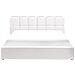 Letto Contenitore Tessuto Baston 160 X 200 Cm Bianco Sporco - Foto miniatura 5