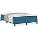 Letto box spring con materasso Blu Scuro 140 x 190 cm Velluto - Foto miniatura 4