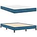 Letto box spring con materasso Blu Scuro 140 x 190 cm Velluto - Foto miniatura 6