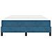 Letto box spring con materasso Blu Scuro 140 x 190 cm Velluto - Foto miniatura 7