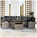 Set Divano da Giardino 8 pcs Grigio 100 x 55 x 73 cm - Foto miniatura 3