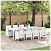 Set da Pranzo per Giardino 9 pcs Grigio chiaro Rattan Polt - Foto miniatura 2