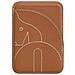 Porta Carte Magnetico In Pelle Pu Con Funzione Supporto Brown - Foto miniatura 1