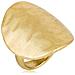 Anello Ovale In Zama Placcato Oro. Misura 16 - Foto miniatura 1
