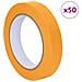 Nastri Adesivi per Pittori 50 pcs Giallo 19mm x 50m Carta - Foto miniatura 1