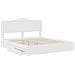 Letto con Contenitore Bianco 180 x 200 cm Legno multistrato - Foto miniatura 5