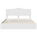 Letto con Contenitore Bianco 180 x 200 cm Legno multistrato - Foto miniatura 8