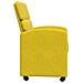 Sedie da Pranzo con Ruote 2 pcs Giallo 58 x 65 x 98 cm Velluto - Foto miniatura 5