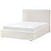 Letto Contenitore Bouclé Vion 140 X 200 Cm Bianco Sporco - Foto miniatura 4