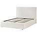 Letto Contenitore Bouclé Vion 140 X 200 Cm Bianco Sporco - Foto miniatura 5