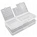 Organizer In Plastica Per Componenti 205x100x45mm - Doppio Strato, Materiale Pp Resistente | Chiusura A Cerniera, Trasparente, Antiscivolo - Foto miniatura 1
