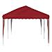 Tenda per feste a pop-up 575 x 290 x 245 cm Borgogna - Foto miniatura 6