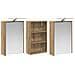 Set di Armadi da Bagno con lo scaffale 3 pcs 126 x 16 x 62.5 cm - Foto miniatura 5