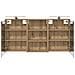Set di Armadi da Bagno con lo scaffale 3 pcs 126 x 16 x 62.5 cm - Foto miniatura 7