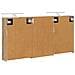 Set di Armadi da Bagno con lo scaffale 3 pcs 126 x 16 x 62.5 cm - Foto miniatura 9