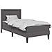 Struttura letto con materasso Grigio 90 x 200 cm Similpelle - Foto miniatura 1