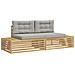 Set di divani da esterno Bianco 230,5 x 83 x 73 cm Poliestere - Foto miniatura 1