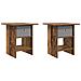 Comodino 2 pcs Legno vecchio 41 x 40 x 45 cm Legno multistrato - Foto miniatura 1