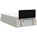 Letto ottomano con materasso Grigio Chiaro 120 x 190 cm Velluto - Foto miniatura 9