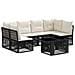 Set Divano da Giardino 7 pz Nero polyrattan - Foto miniatura 1