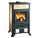 Stufa a Legna Rossella R1 Rivestimento in Maiolica Potenza Termica Nominale 8 kW 229 m3 riscaldabili Colore Bordeaux - Foto miniatura 3