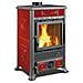 Stufa a Legna Rossella R1 Rivestimento in Maiolica Potenza Termica Nominale 8 kW 229 m3 riscaldabili Colore Bordeaux - Foto miniatura 1