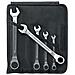 17/5 serie Chiavi Combinate Una Cricchetto Ratch aperto in Borsa portautensili AVVOLGIBILE, Set di 5 Pezzi - Foto miniatura 1