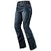 Jeans Donna Protezioni Ce Ginocchio Pantaloni Lady Moto Scooter Custom Blu 36 - Foto miniatura 1
