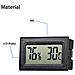 A Cristalli Liquidi Digital Del Termometro Di Temperatura Tester Di Umidit Del Termometro Gauge Per Serra Auto Casa Ufficio (3pcs)  - Foto miniatura 2