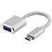Adattatore Usb-c 3.1 Gen 1 A Usb-a Otg, Alluminio, Scatola Al Dettaglio, Argento - Foto miniatura 1