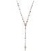 Collana Da Donna In Argento Oro Rosa Amen Rosario Cro25rmu4 - Foto miniatura 1