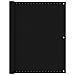 Paravento da Balcone Nero 120x400 cm in HDPE - Foto miniatura 1
