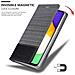 Custodia Compatibile Con Samsung Galaxy A13 5g In Grigio Nero - Coperchio Protettiva Con Chiusura Magnetica, Funzione Stand E Tasca Per Le Carte - Foto miniatura 6