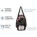 Weekender Bag - 56 Cm. / 52l - Borsa Da Viaggio / Borsa Sportiva / Da Ginnastica Con Tasca Per Scarpe (black Floral)  - Foto miniatura 2