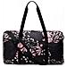 Weekender Bag - 56 Cm. / 52l - Borsa Da Viaggio / Borsa Sportiva / Da Ginnastica Con Tasca Per Scarpe (black Floral)  - Foto miniatura 1
